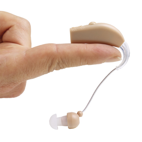 Mini Hörverstärker mit sechs Silikonstöpsel