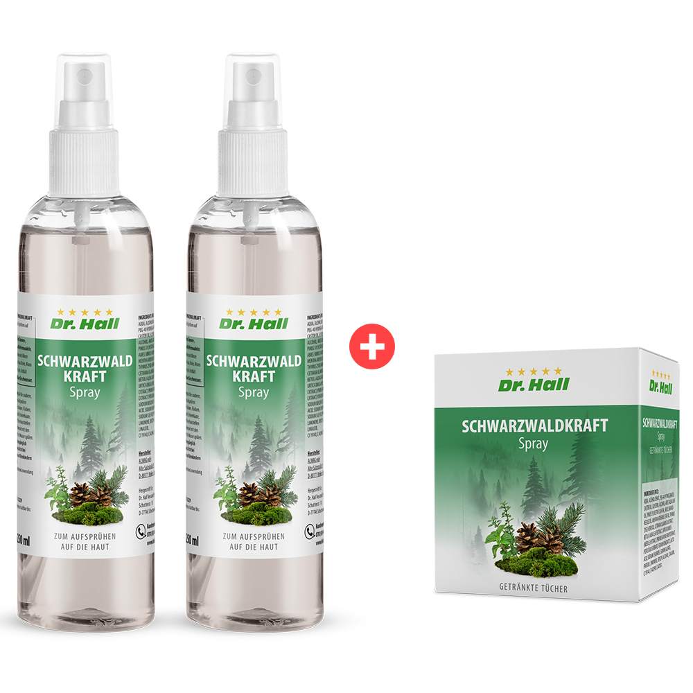 Schwarzwaldkraft, 2 Spray + 10 Tücher